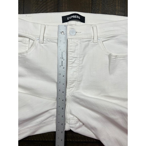 EXPRESS Perfect Denim, Perfect Curve Stretch Denim Leggings, High Rise, Size 12R - Picture 4 of 7